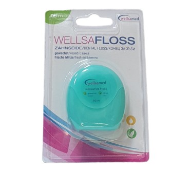 КОНЦИ ЗА ЗЪБИ WELLSAMED FLOSS ментол 50 м. 